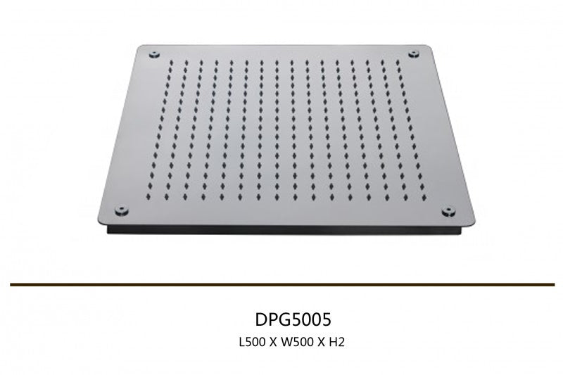 Ducha de lluvia XXL de techo de acero inoxidable DPG5005
