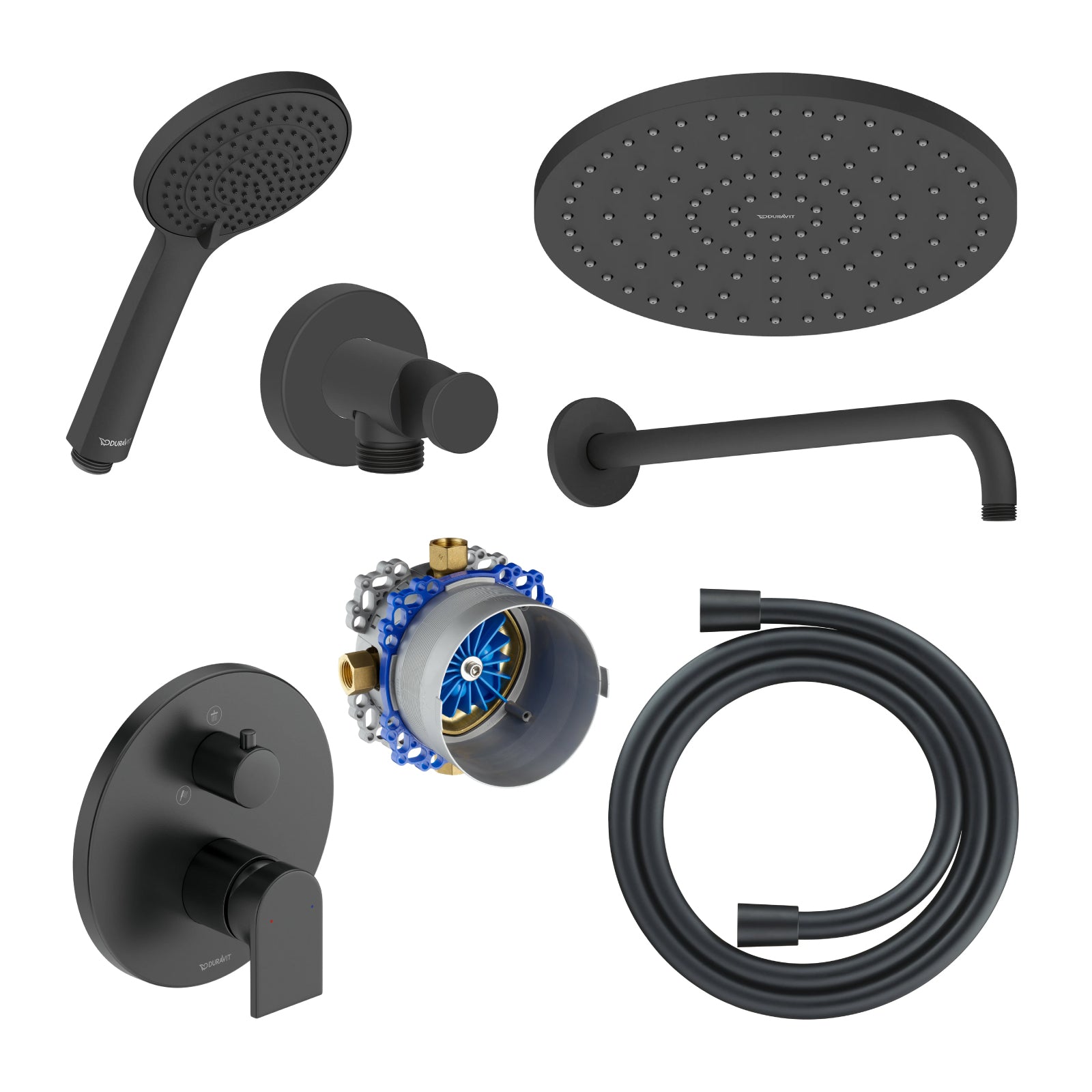 Duravit Tulum grifo empotrado para ducha con rociador efecto lluvia