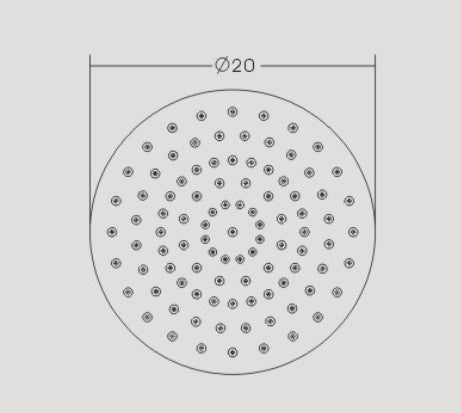 Ducha redonda DPG2025