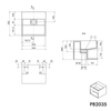 Lavabo mural PB2035