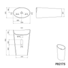 Lavabo independiente PB2175 WAVE