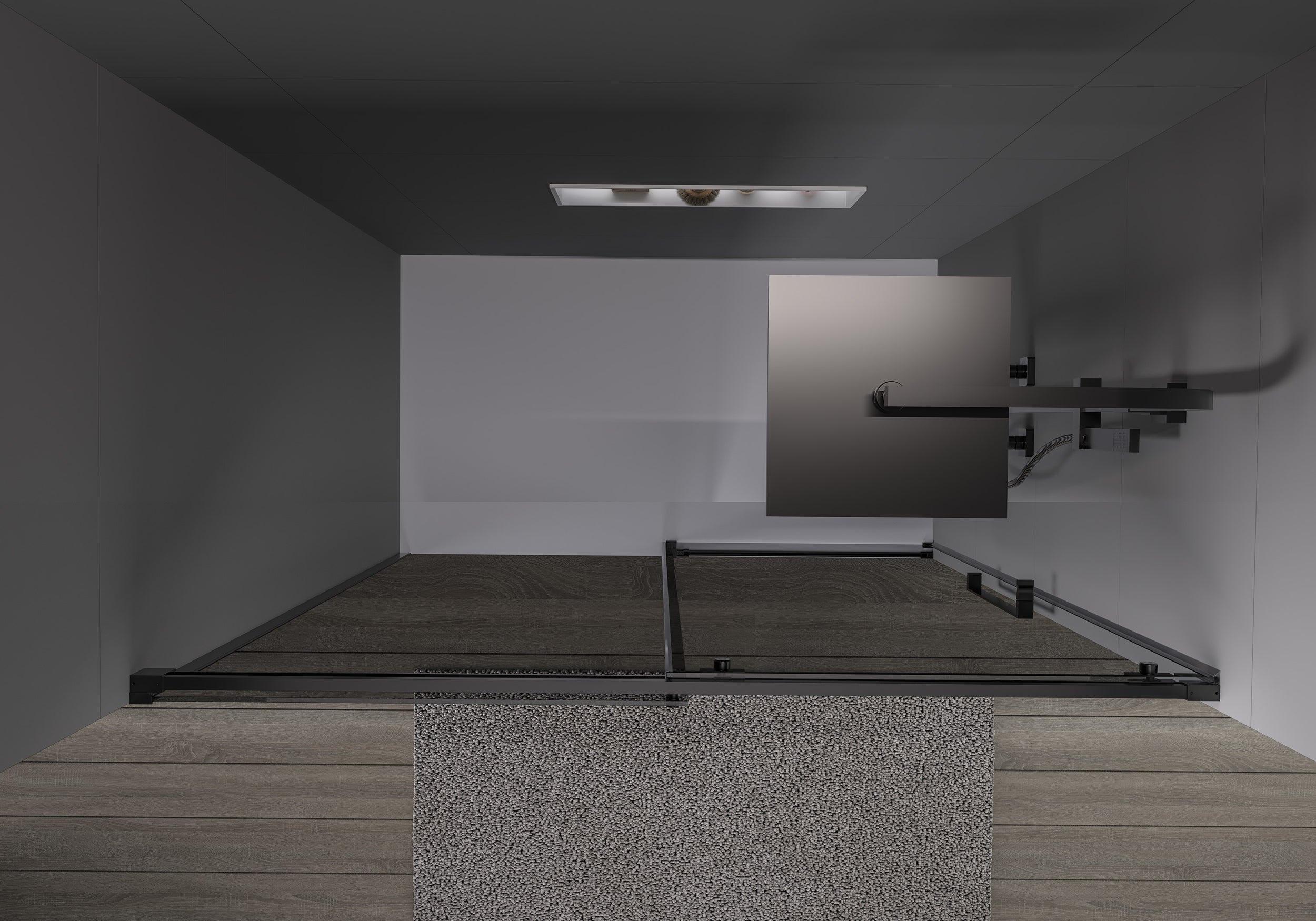 Ducha empotrada con puerta corredera Soft-Close DX906 FLEX