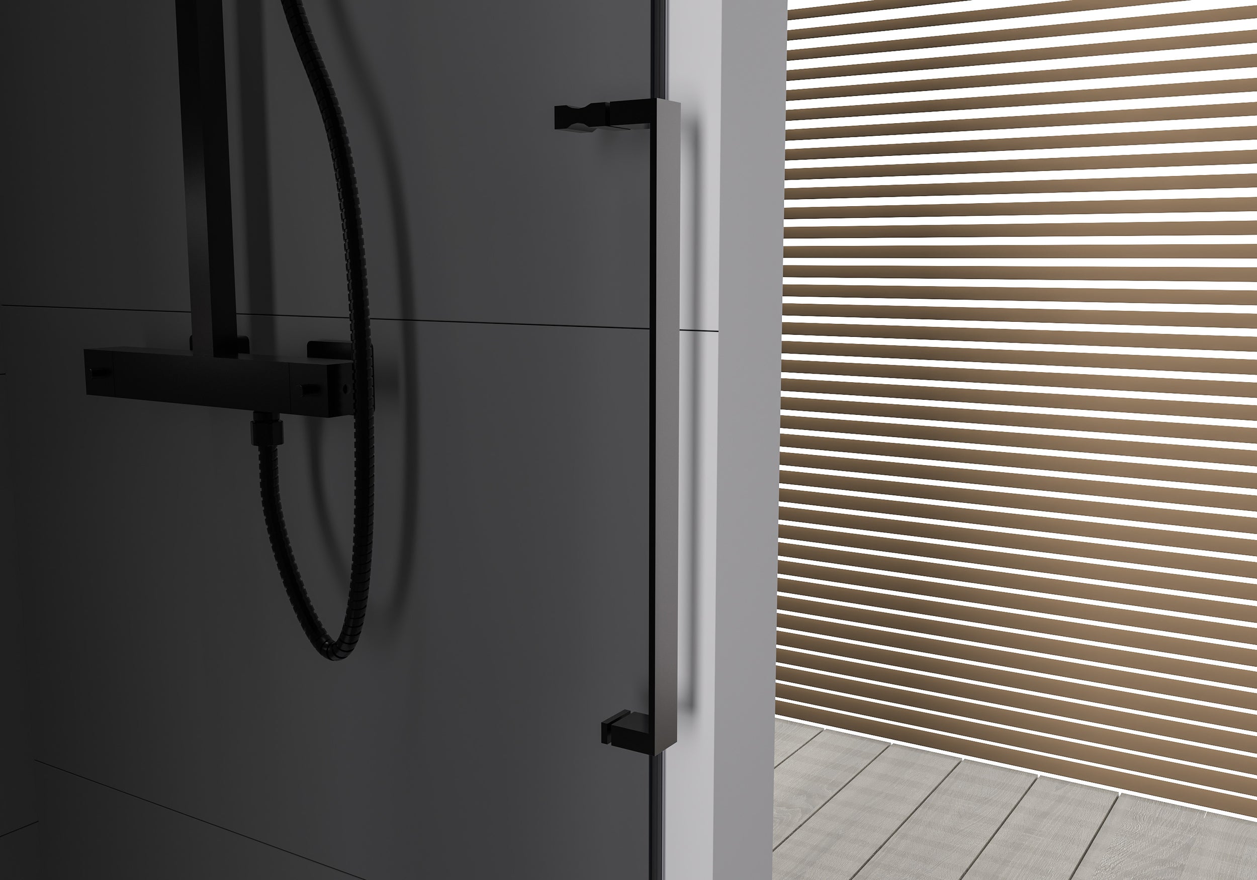 Ducha empotrada con puerta corredera Soft-Close DX906 FLEX