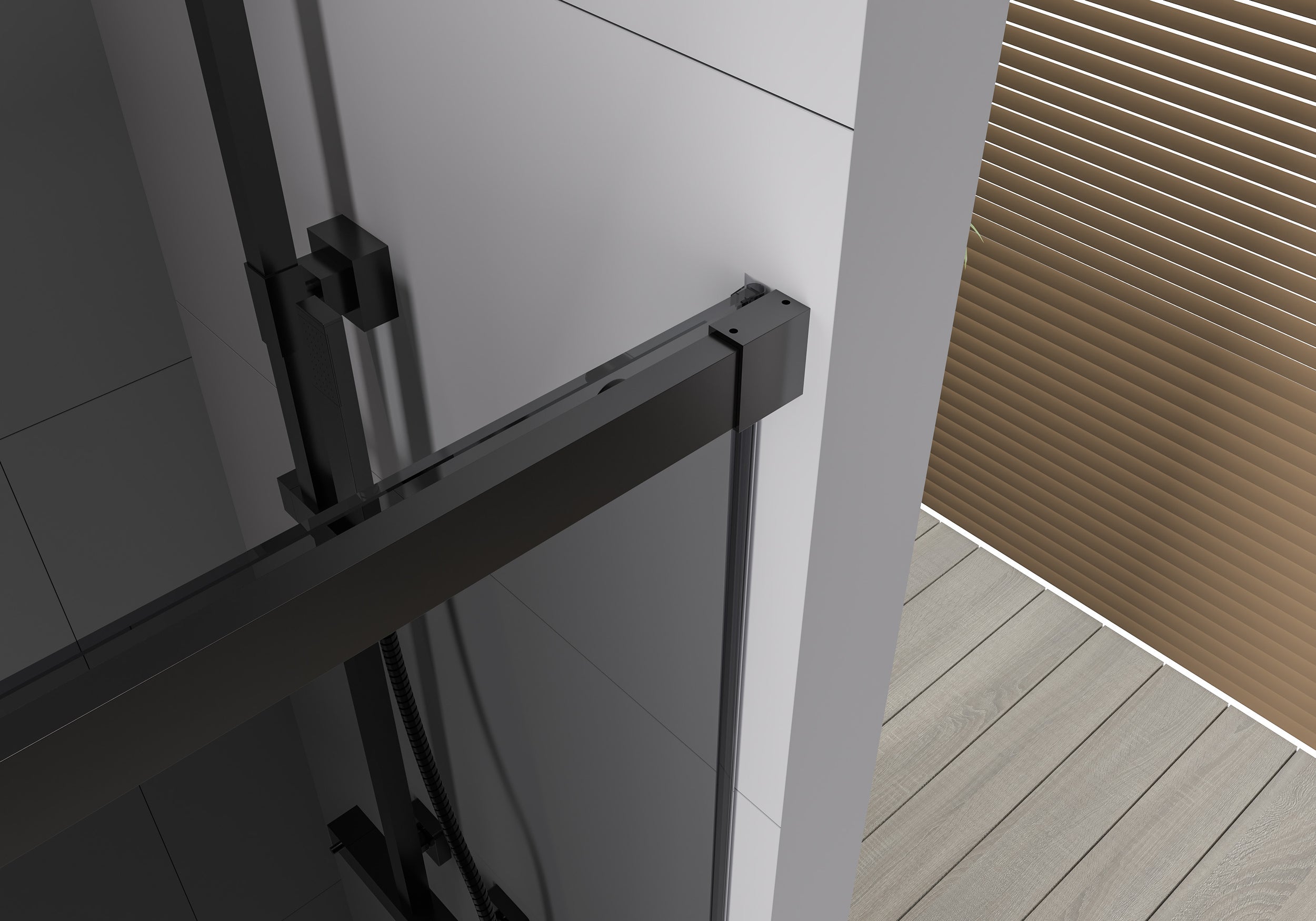 Ducha empotrada con puerta corredera Soft-Close DX906 FLEX