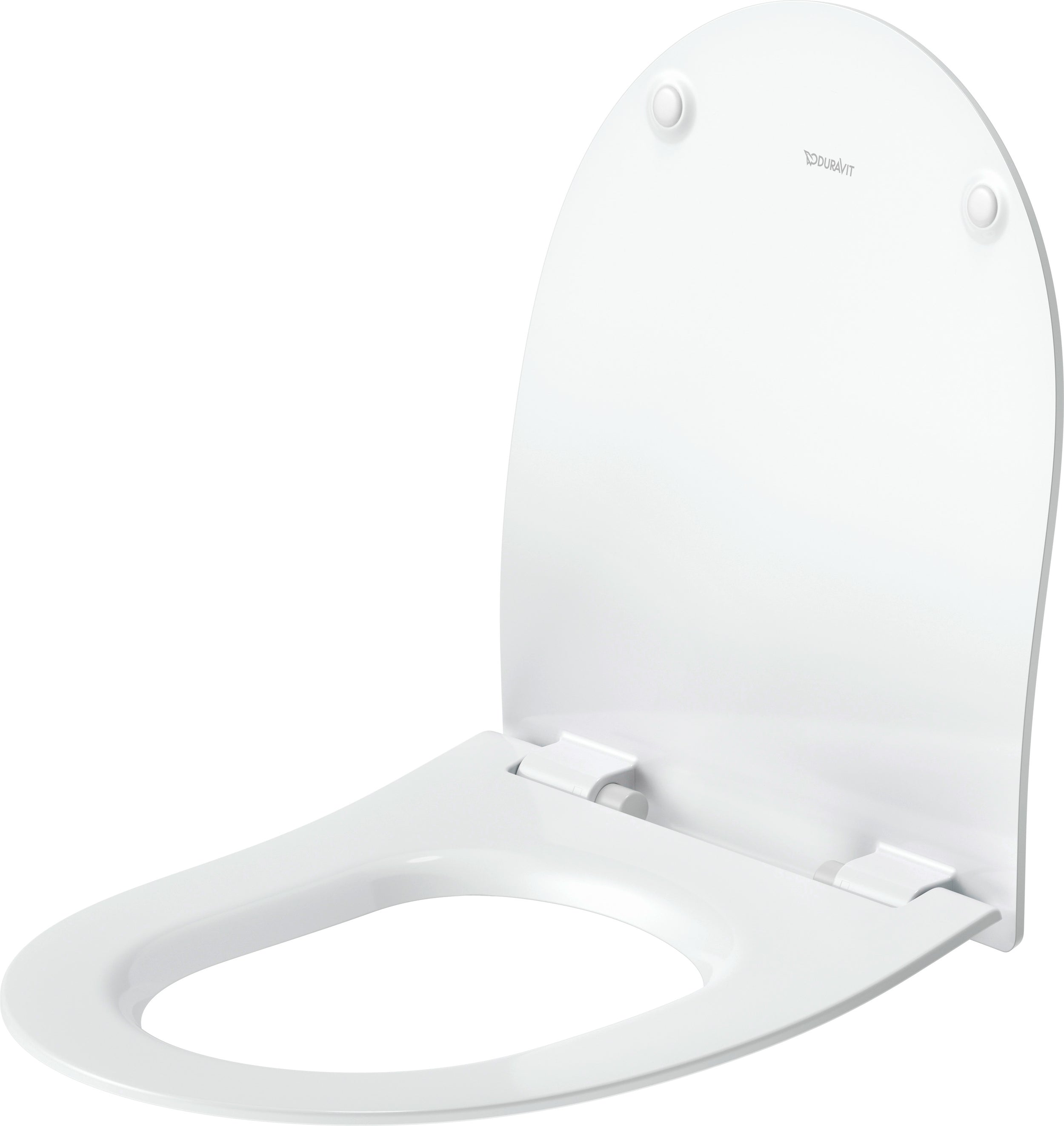 Asiento de inodoro Duravit Univavo Universal con mecanismo de cierre suave, ovalado