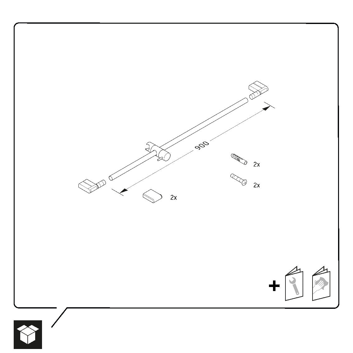 Barra de ducha universal Duravit