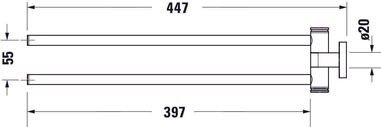 Toallero Duravit D-Code