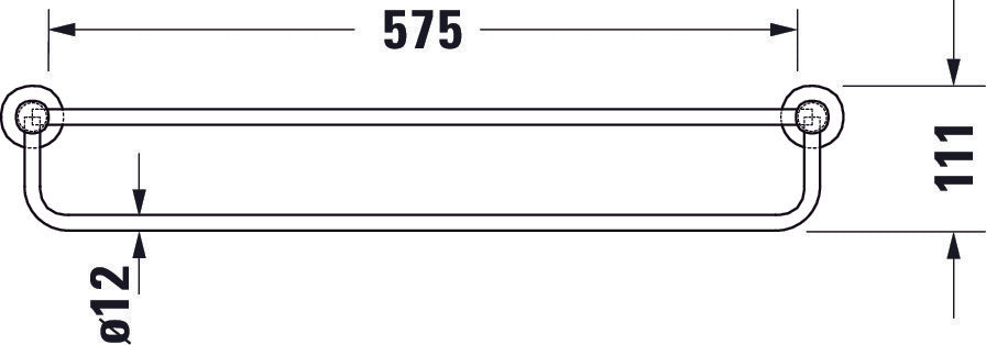 Duravit D-Code estante para toallas