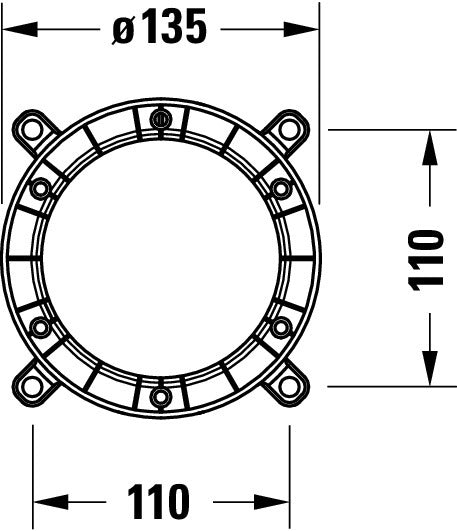 Duravit cuerpo base para grifo de bañera