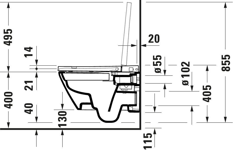 Duravit Soleil Inodoro con ducha