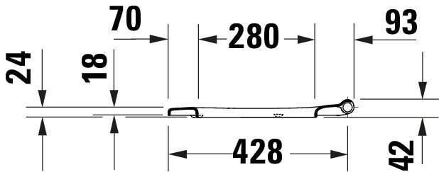 Asiento de inodoro universal Duravit Univavo con cierre suave