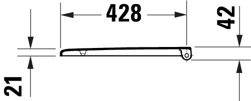 Asiento de inodoro universal Duravit Univavo con cierre suave