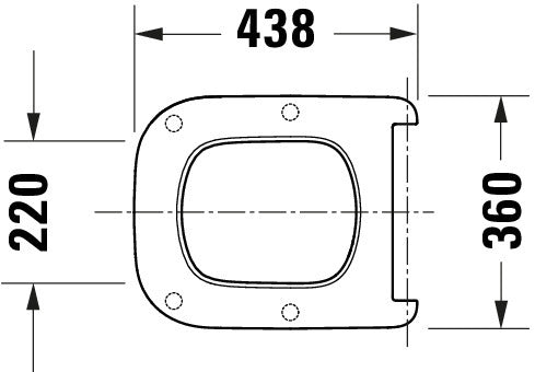 Duravit Univavo asiento de inodoro universal con cierre suave