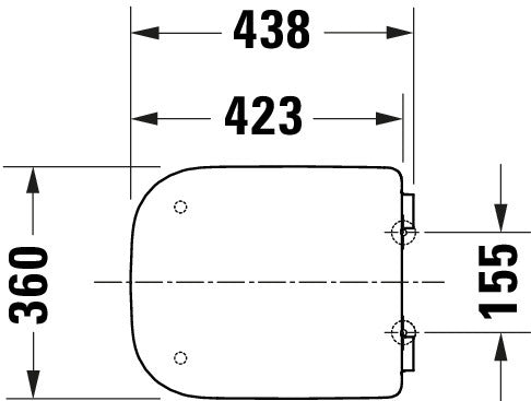 Duravit Univavo asiento de inodoro universal con cierre suave