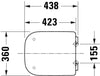 Duravit Univavo asiento de inodoro universal con cierre suave