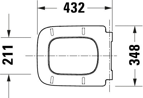 Asiento de inodoro universal Duravit Univavo con cierre suave