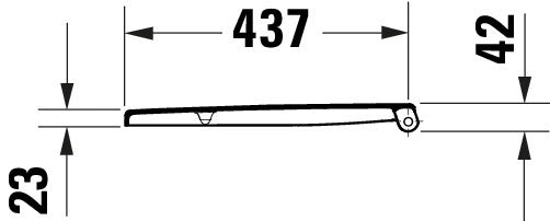 Asiento de WC universal Duravit Univavo con cierre amortiguado