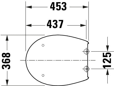 Asiento de WC universal Duravit Univavo con cierre amortiguado
