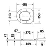 Duravit Univavo asiento de WC universal con cierre amortiguado, redondo