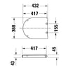 Duravit Univavo asiento de WC universal con cierre amortiguado, redondo
