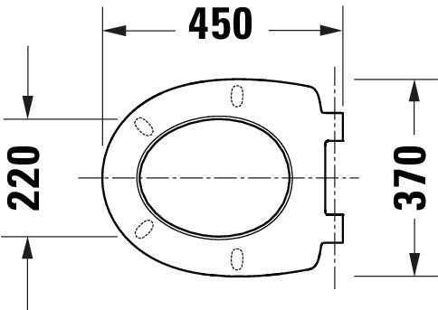 Duravit Univavo asiento de inodoro universal con cierre suave