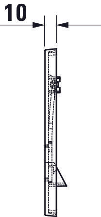 Duravit DuraSystem placa de activación mecánica para WC
