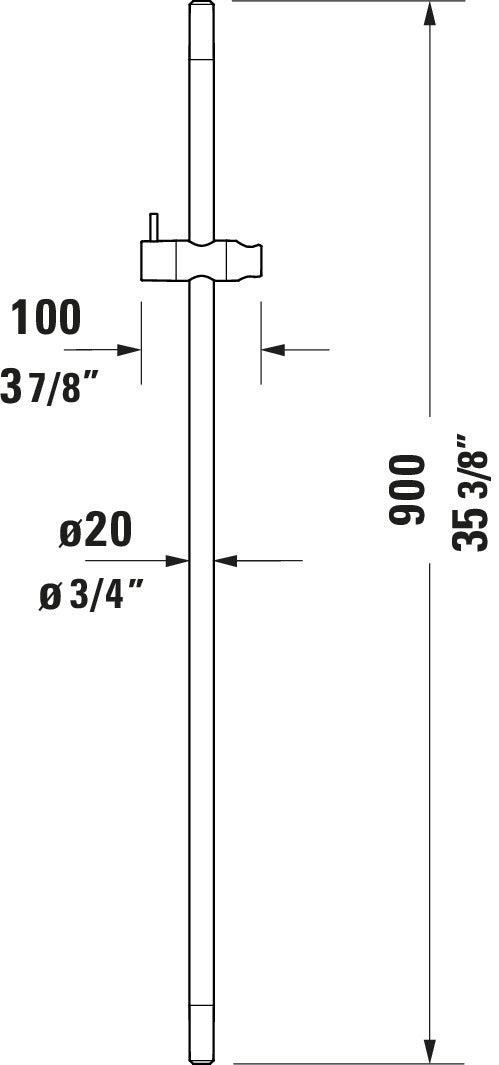 Barra de ducha universal Duravit