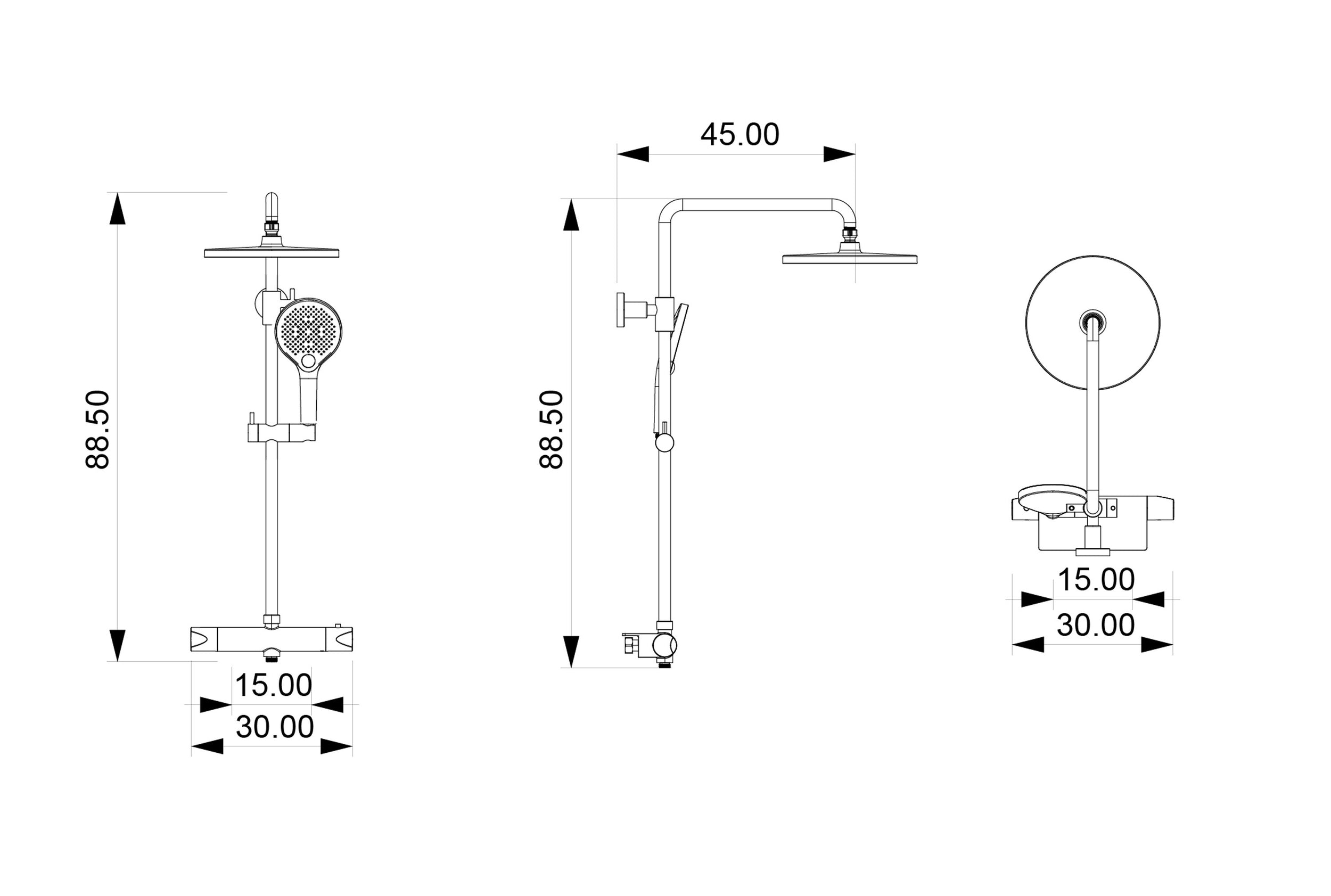 Columna de ducha termostato 8221 PRO
