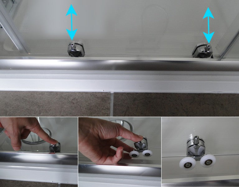 Ducha encastrada con puerta corredera EX505