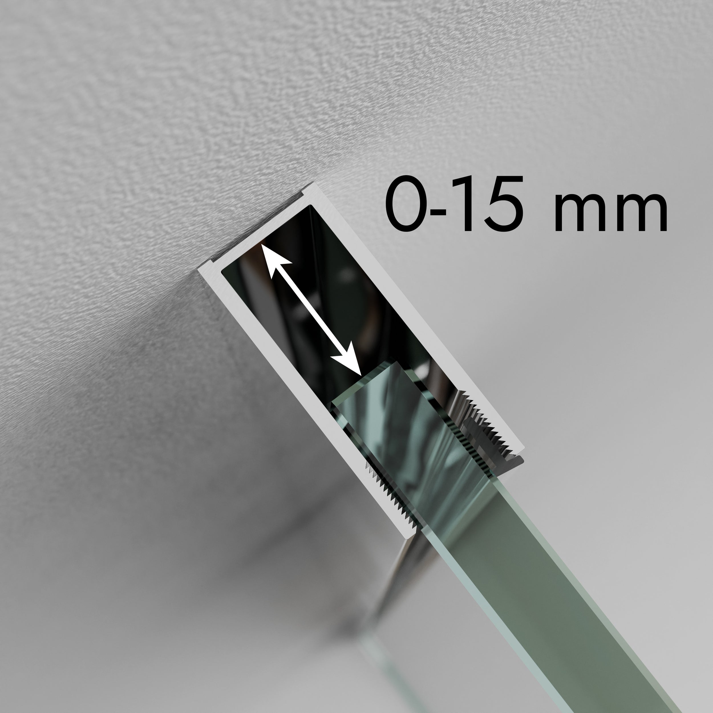 Mampara de ducha Walk-In Nano real glass EX101