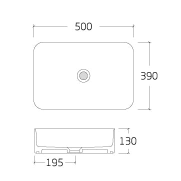 Lavabo de sobremesa KW6127
