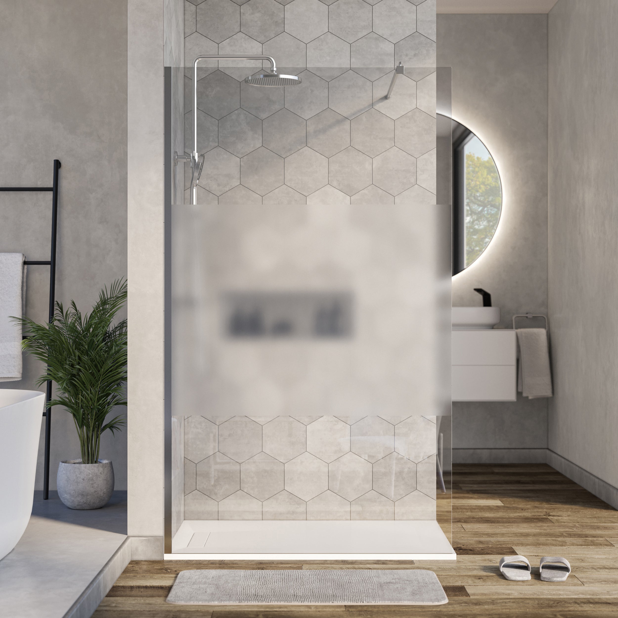 Mampara de ducha Walk-In Nano Ducha EX101