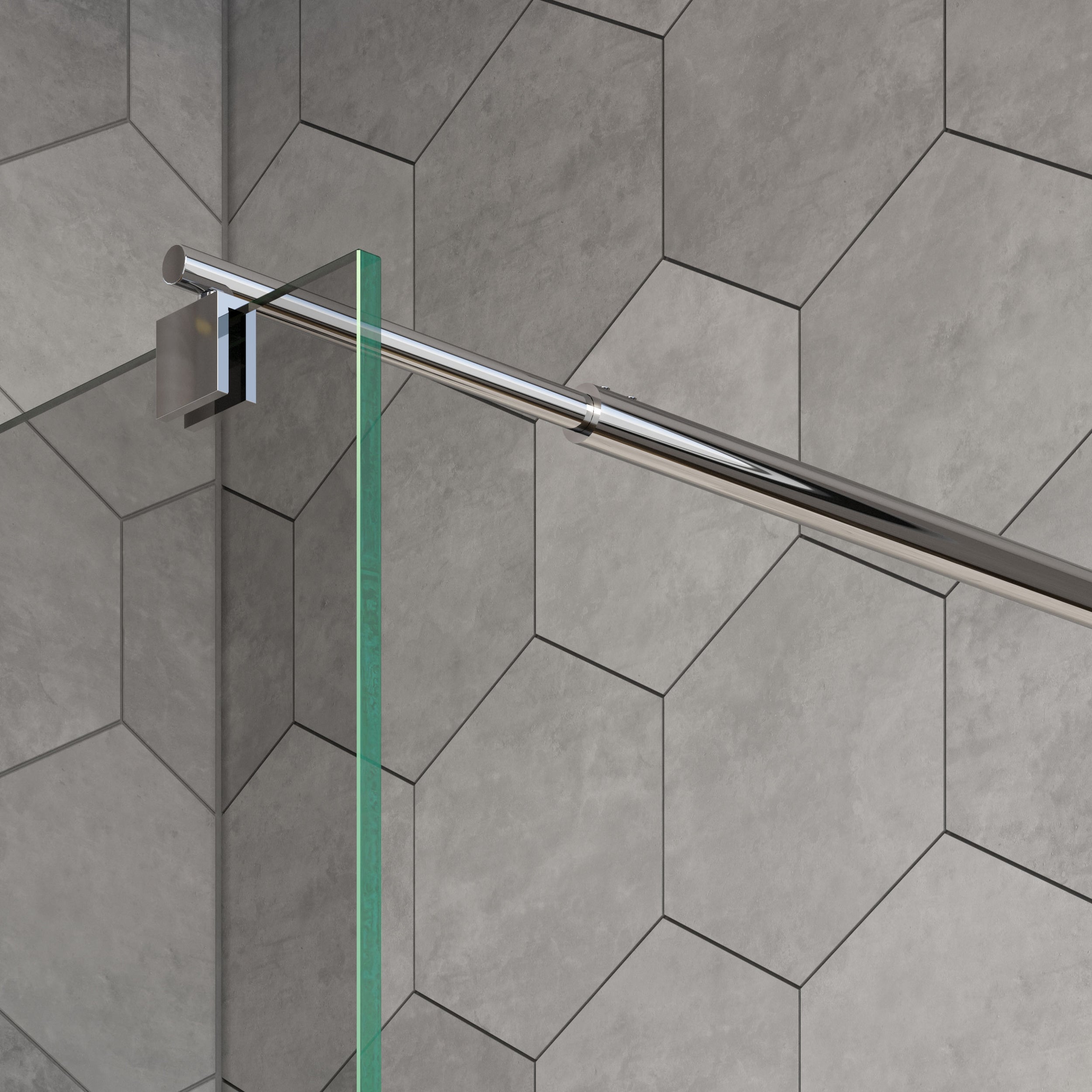 Mampara de ducha Walk-In Nano vidrio templado EX101