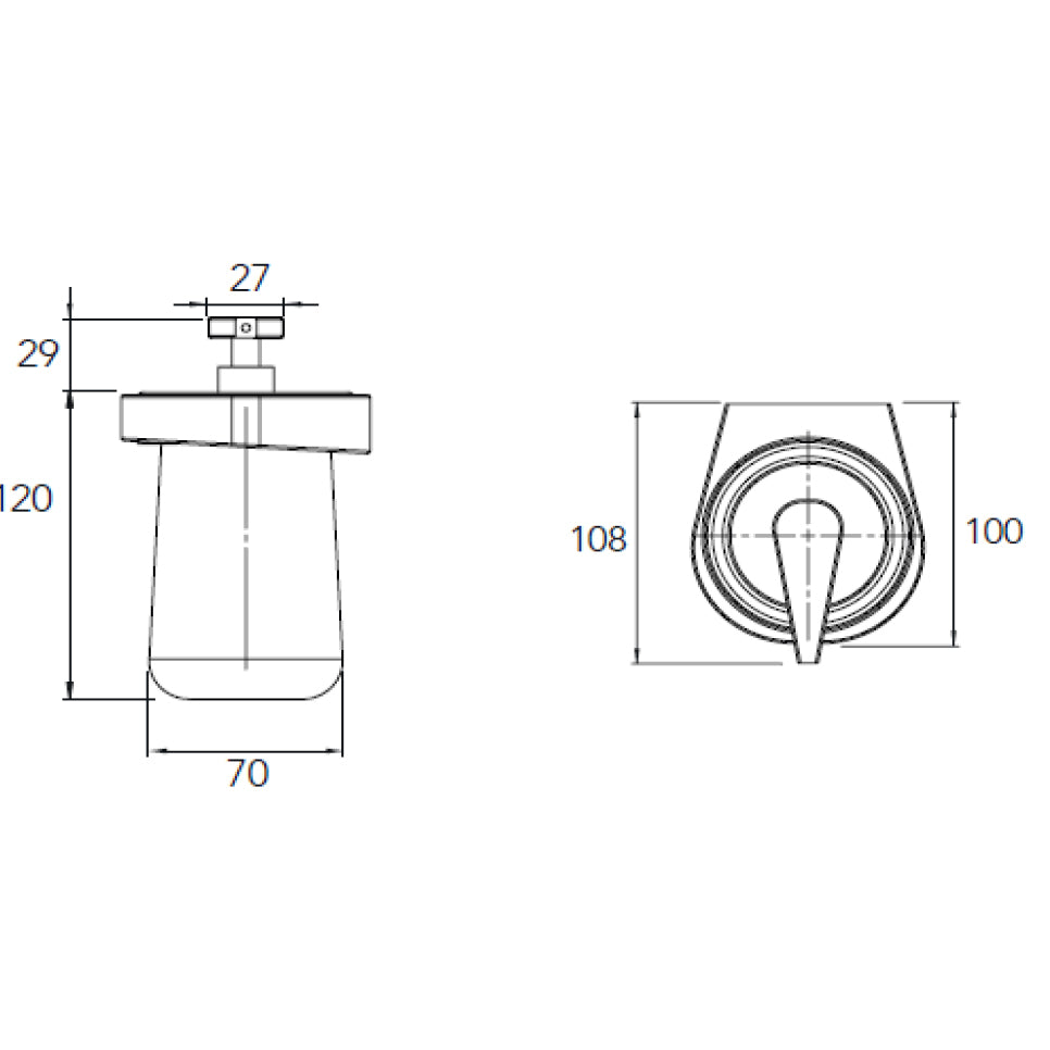 Distribuidor de jabón líquido de cerámica SDESS