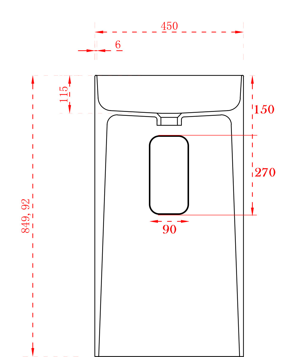 Lavabo de pedestal TWZ65