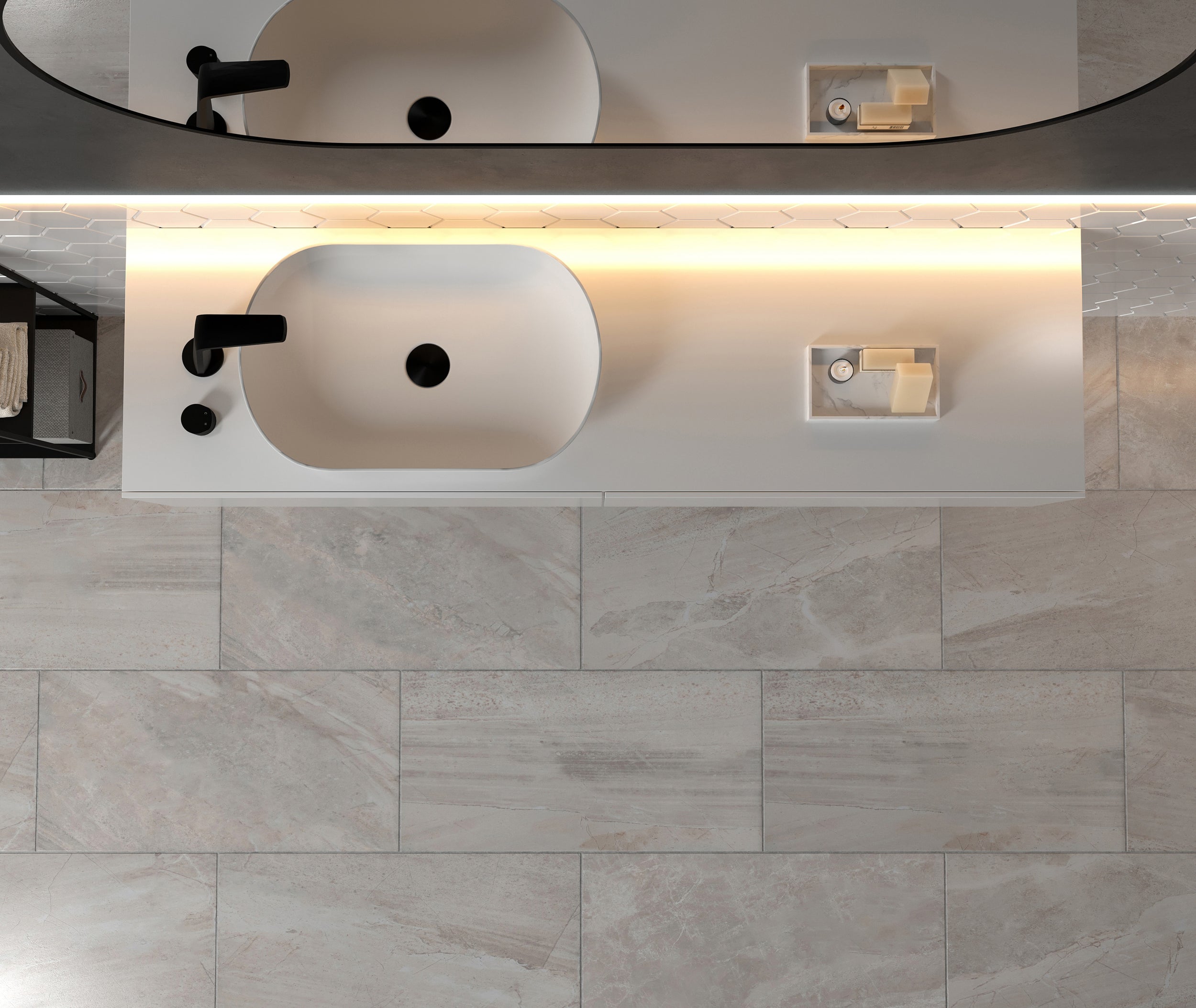 Lavabo de sobreponer O-540