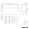 Mueble bajo lavabo VIREO 120 cm