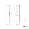 Armario alto TIM 165 cm