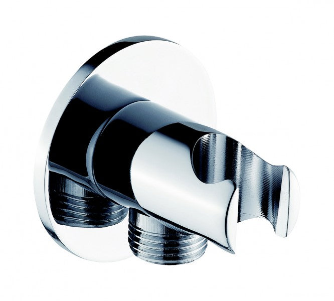 Codo de conexión a pared BA003 con soporte para ducha