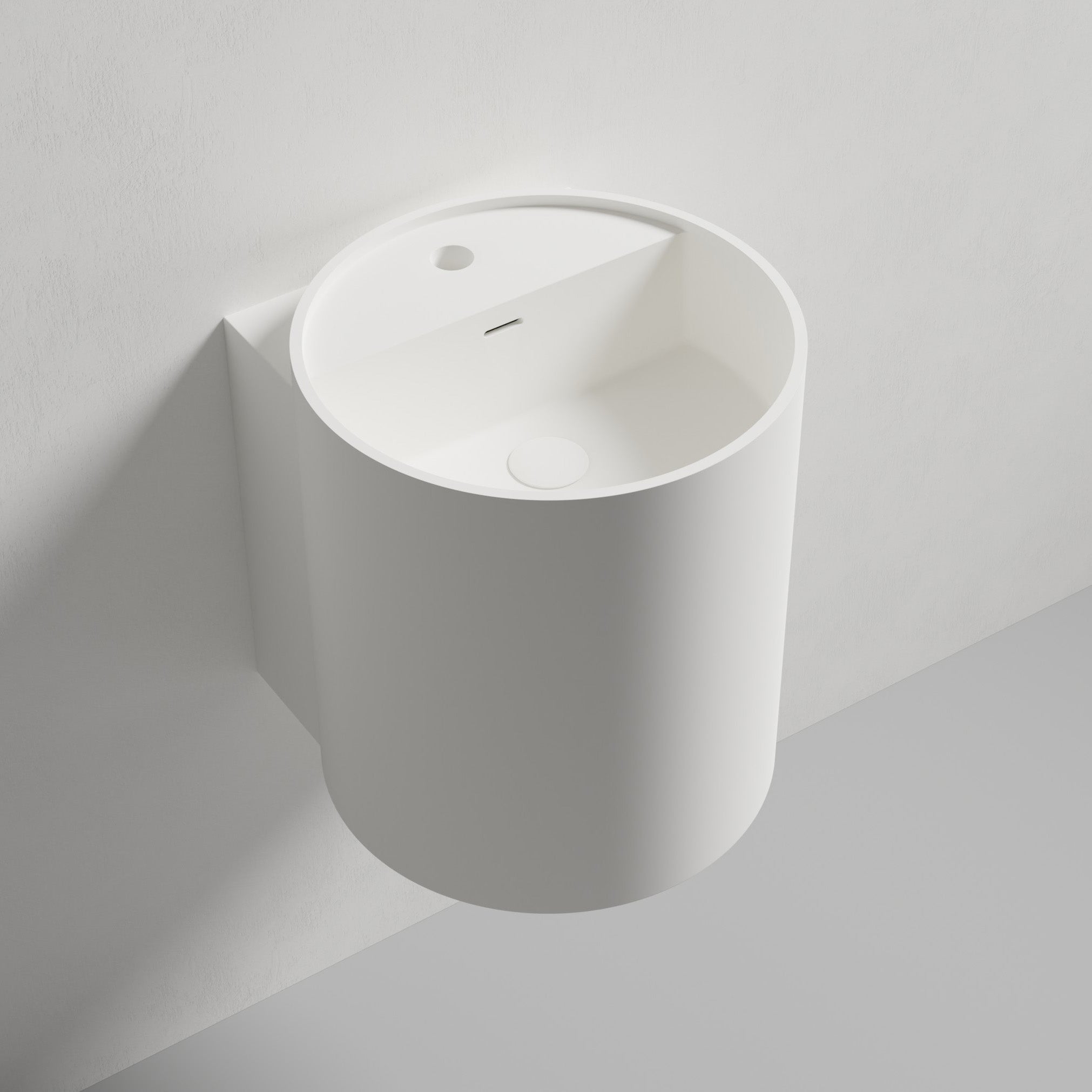 NT2440 Lavabo mural de fundición mineral