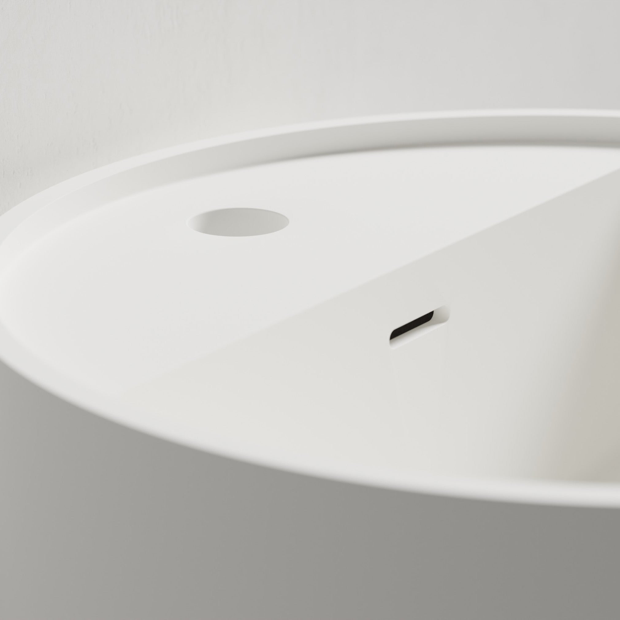 NT2440 Lavabo mural de fundición mineral