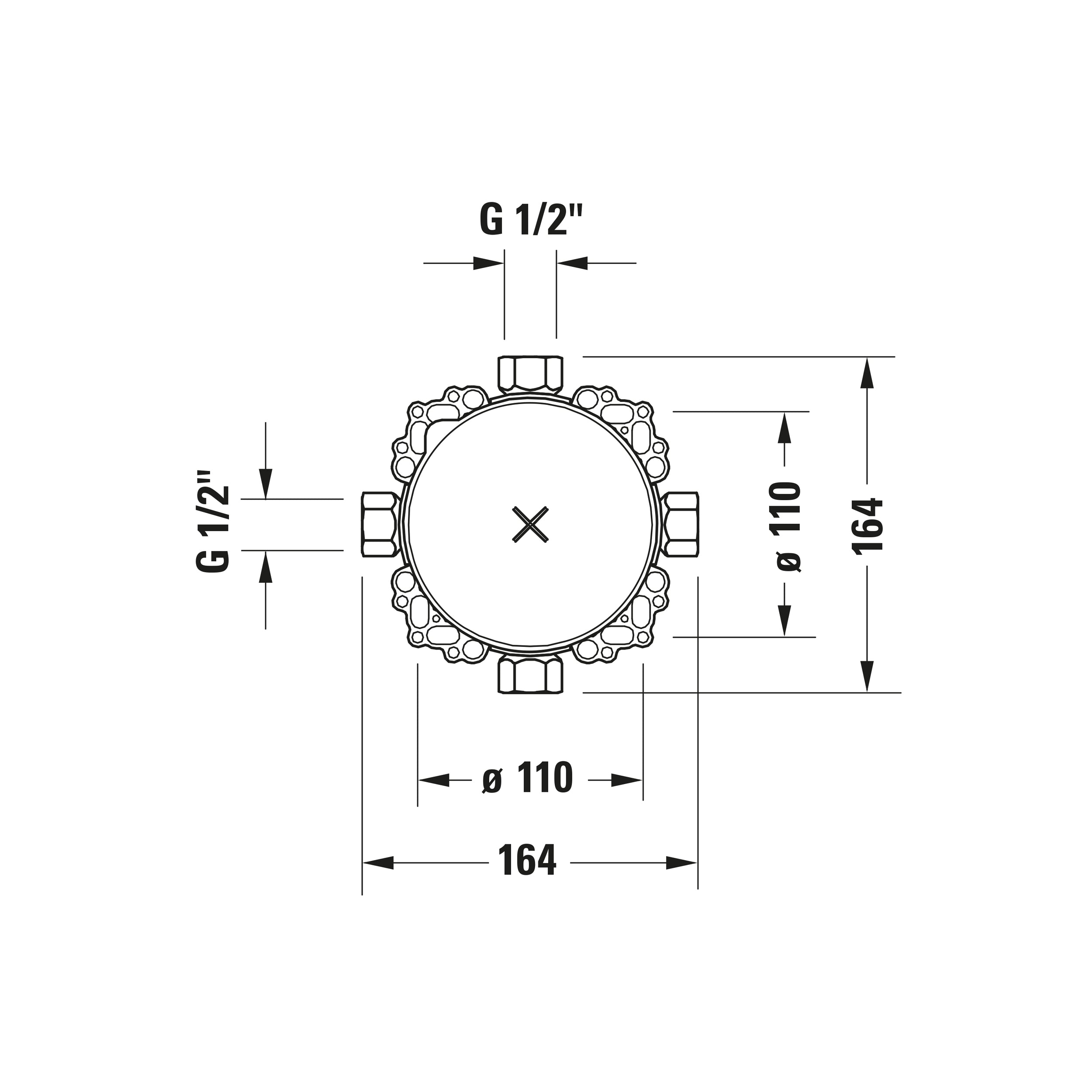 Duravit Tulum mezclador para ducha empotrada