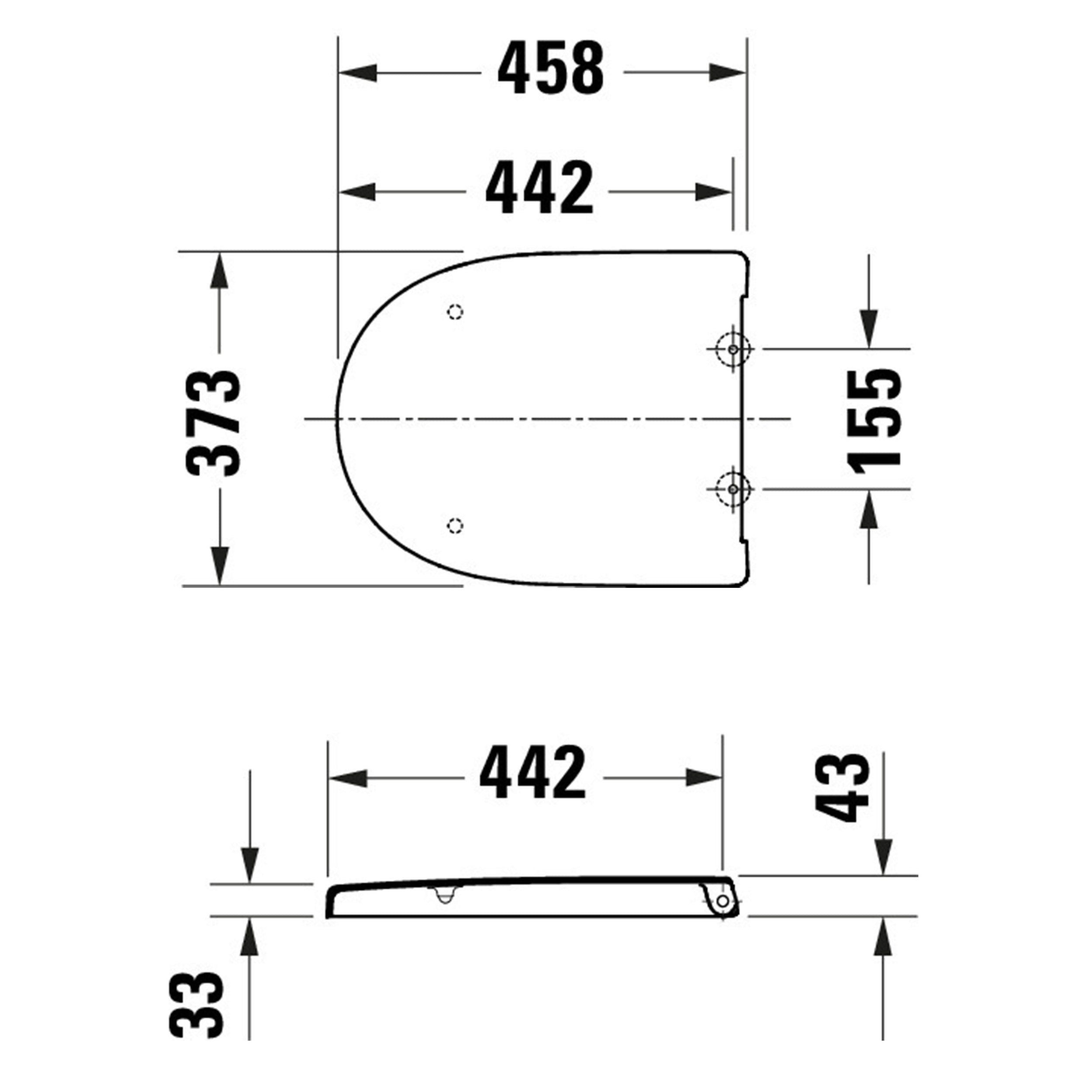 Duravit Univavo asiento de inodoro universal con cierre amortiguado