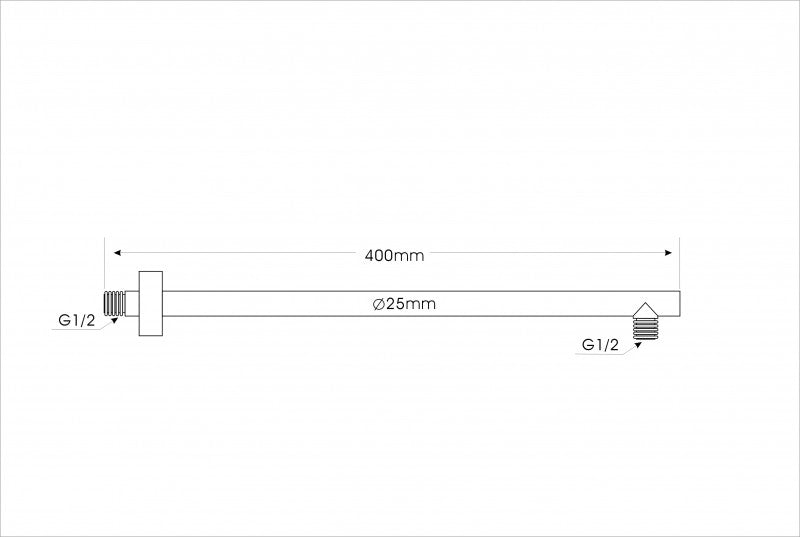 Brazo de ducha de pared 2633