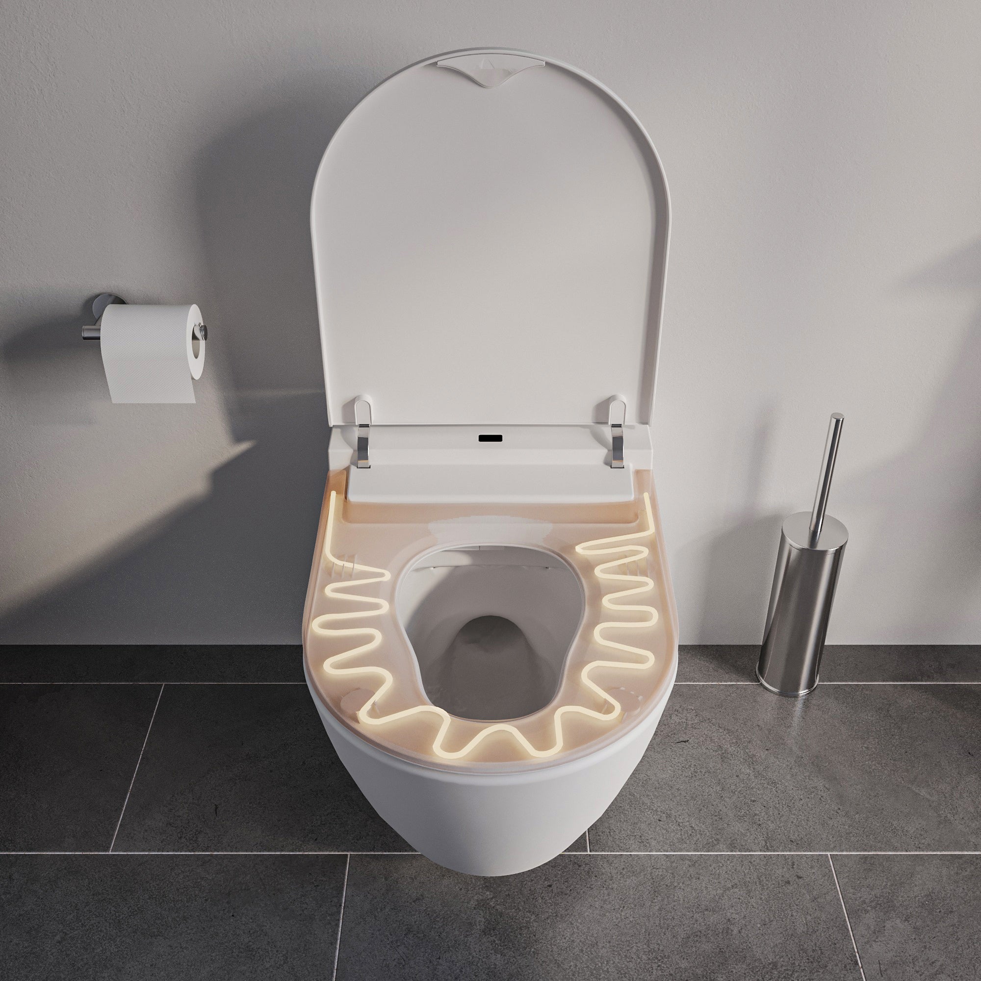 Juego completo de inodoro ducha 540 PRO con elemento de preinstalación Geberit Duofix