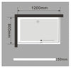 Plato de ducha acrílico rectangular