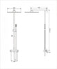 Sistema de ducha combinado termostático SEDAL- 8921B Basic