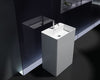 Lavabo tótem en columna PB2022- 60 x 42 x 90 cm - blanco - Solid Stone