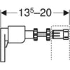 Geberit Duofix kit de montaje para instalación delante de la pared