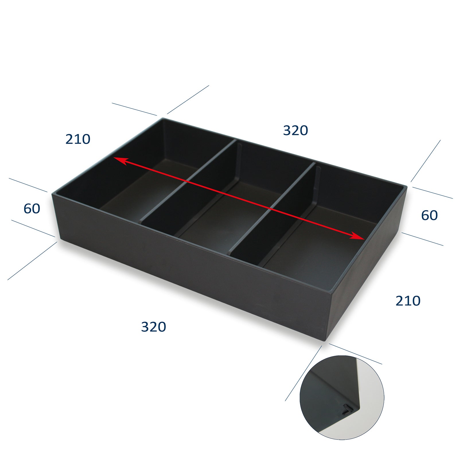 Insertar de cajón Insertar cosmético COMBI